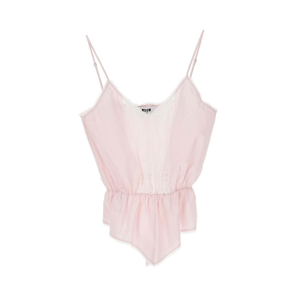 Msgm Poplin Lingerie Top